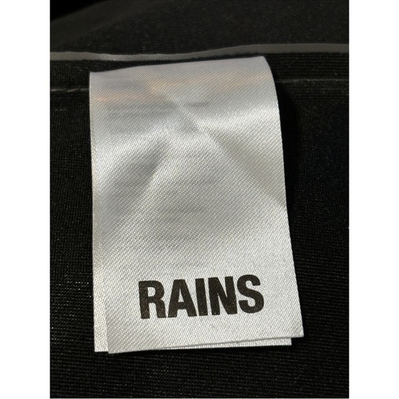 Rains NWT Longer Jacket W3 Sz XS Metallic Grey Hooded Snap Front Outdoor Unisex - Picture 6 of 14